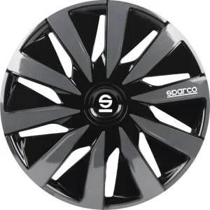 A Buon Prezzo Set 4 copricerchi auto sparco "lazio" nero/grigio, 16" pollici - spc1691bkgr